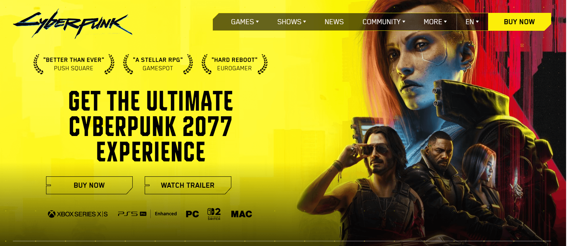 Cyberpunk 2077 official UI screenshots
