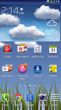 Samsung TouchWiz on Galaxy S4