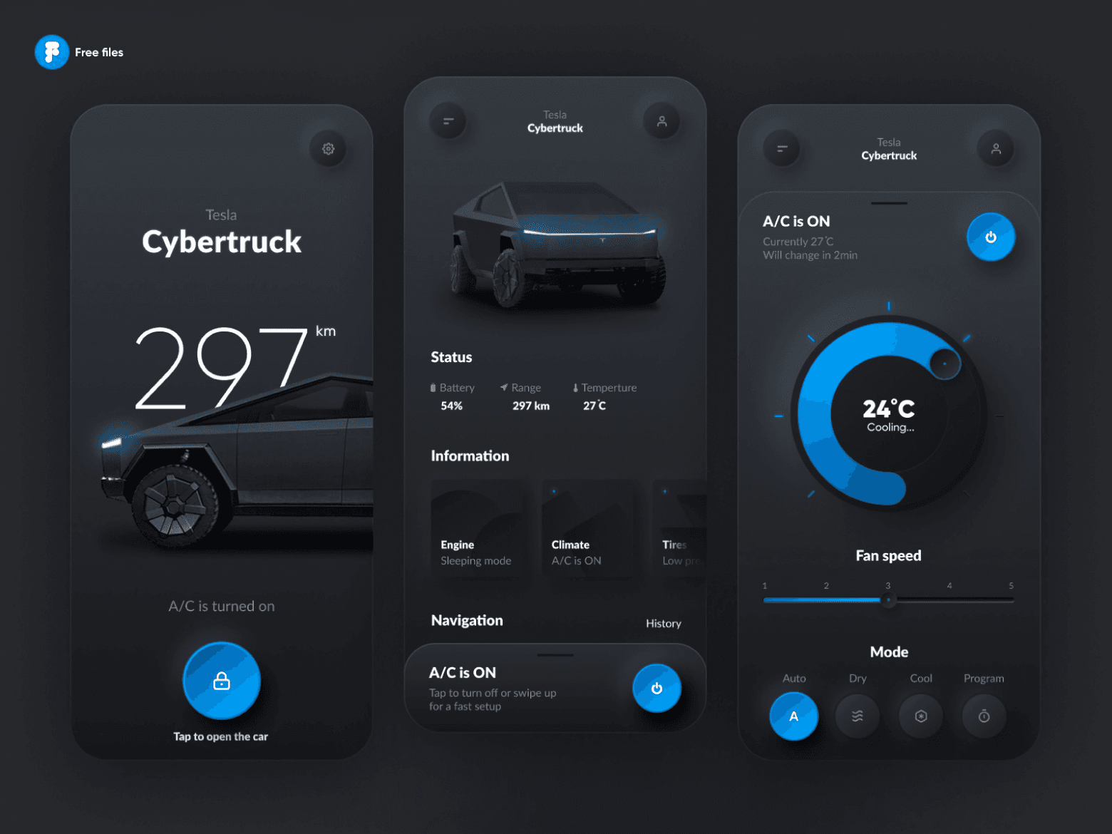 Tesla Cybertruck App (Neumorphism Concept)